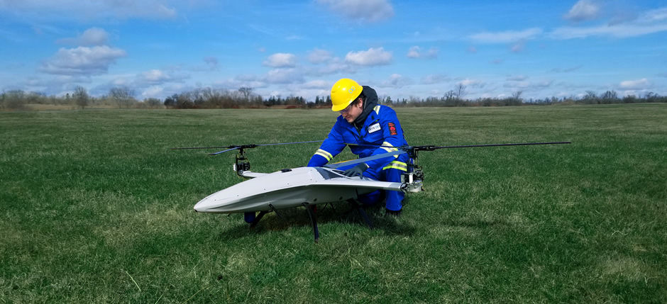 Préparation du drone SkyTwo pour un vol en extérieur