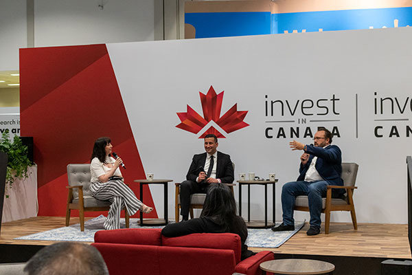 A panel discussion hosted by Invest in Canada at Collision in Toronto, Ontario