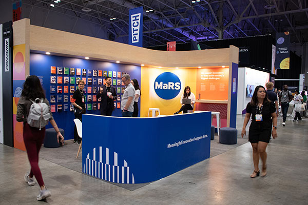 MaRS Discovery District booth at Collision, 2022 in Toronto, Ontario, Canada