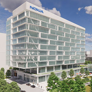Architectural rendering of the Nokia facility