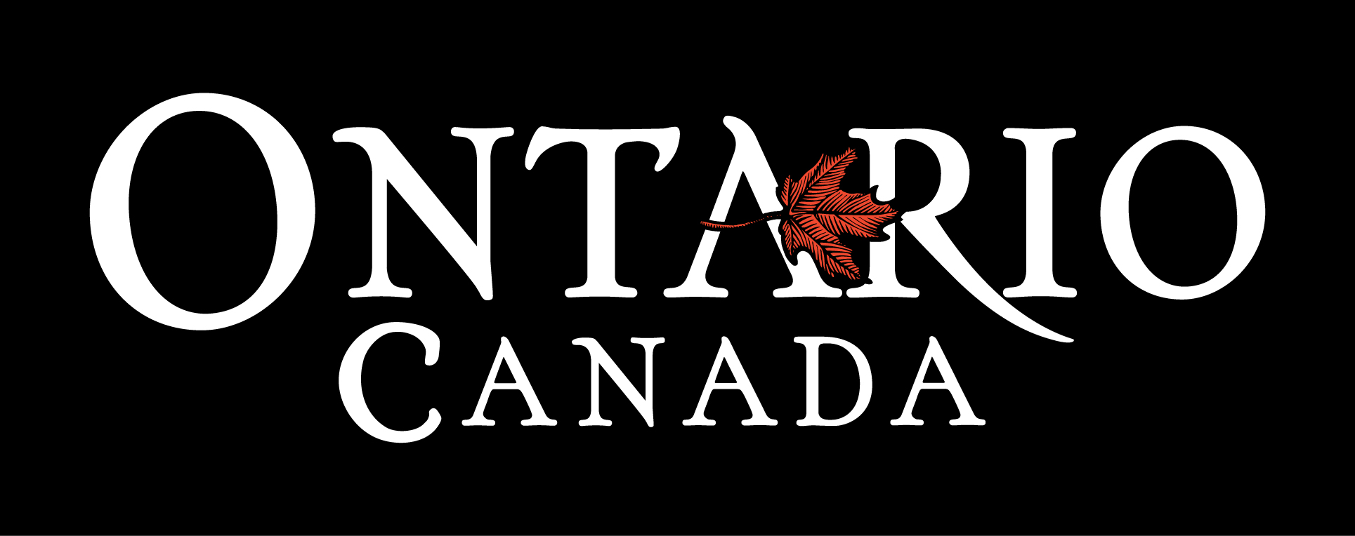 Ontario, Canada logo - two-colour reverse