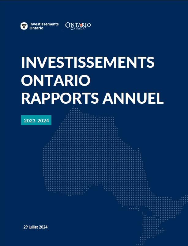 Investissements Ontario Rapport Annuel 2023-2024