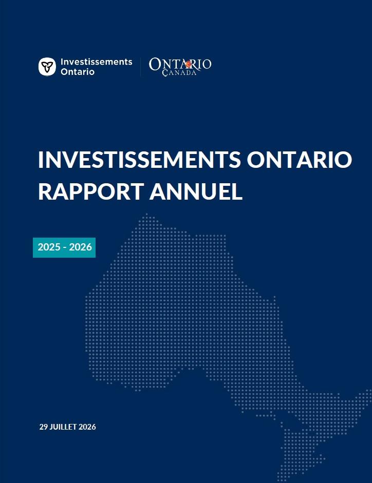 Investissements Ontario Rapport Annuel 2025-2026