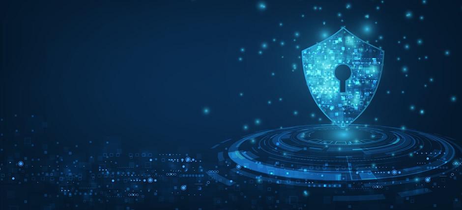 An animated cybersecurity lock